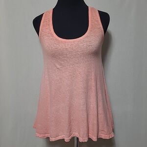 Akemi + Kin Anthropologie Orange Linen Blend Tank Top Size XS